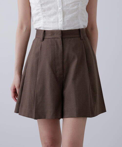 FREE'S MART（フリーズマート）の「◇〈セットアップ対応〉ツータックキュロットパンツ（その他パンツ・レディース・ブラウン/ベージュ・SMALL/MEDIUM）」の5枚目の写真