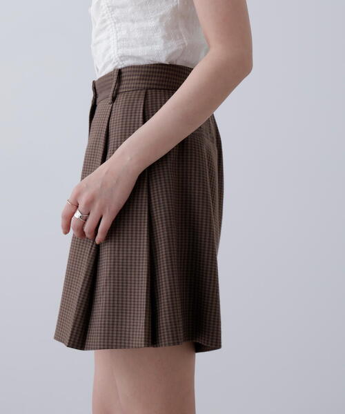 FREE'S MART（フリーズマート）の「◇〈セットアップ対応〉ツータックキュロットパンツ（その他パンツ・レディース・ブラウン/ベージュ・SMALL/MEDIUM）」の6枚目の写真