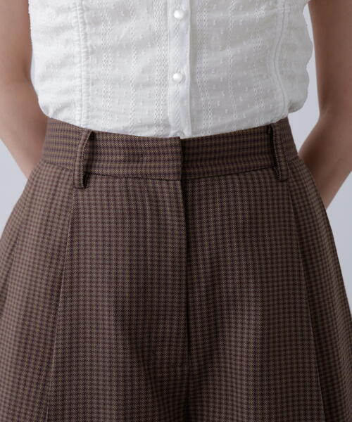 FREE'S MART（フリーズマート）の「◇〈セットアップ対応〉ツータックキュロットパンツ（その他パンツ・レディース・ブラウン/ベージュ・SMALL/MEDIUM）」の8枚目の写真