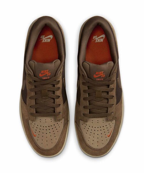 Nike ブラウン スケートシューズ ナイキ SB フォース 58 スケートボードシューズ / Nike SB Force