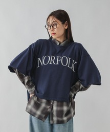 GLOBAL WORK | 乾きやすいプリント7分袖/579367(Tシャツ/カットソー)