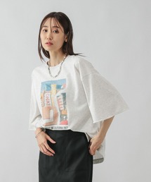GLOBAL WORK | 乾きやすいプリント7分袖/579367(Tシャツ/カットソー)