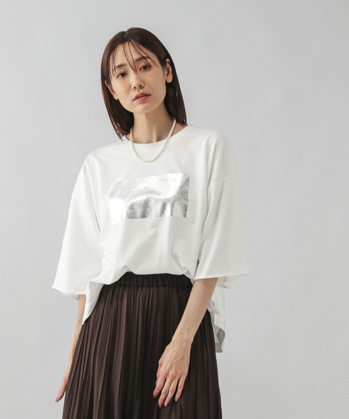 GLOBAL WORK(グローバルワーク)の「乾きやすいプリント7分袖/579367(Tシャツ/カットソー・レディース・ホワイト系その他6/ホワイト系その他5/グレー系その他3/ブルー系その他/グリーン系その他5/グレー系その他2・SHORT/REGULAR)」の19枚目の写真