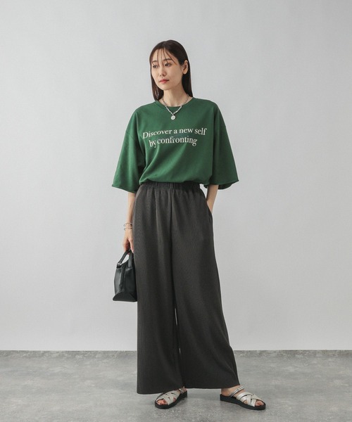 GLOBAL WORK(グローバルワーク)の「乾きやすいプリント7分袖/579367(Tシャツ/カットソー・レディース・ホワイト系その他6/ホワイト系その他5/グレー系その他3/ブルー系その他/グリーン系その他5/グレー系その他2・SHORT/REGULAR)」の8枚目の写真