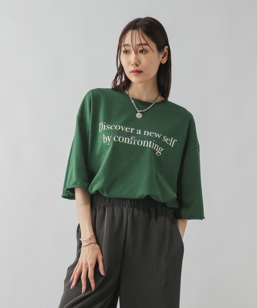 GLOBAL WORK(グローバルワーク)の「乾きやすいプリント7分袖/579367(Tシャツ/カットソー・レディース・ホワイト系その他6/ホワイト系その他5/グレー系その他3/ブルー系その他/グリーン系その他5/グレー系その他2・SHORT/REGULAR)」の10枚目の写真