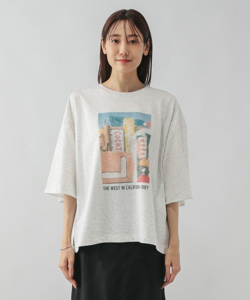 セール】乾きやすいプリント7分袖/579367（Tシャツ/カットソー