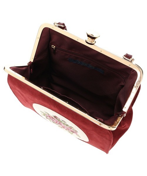 an another angelus（アンアナザーアンジェラス）の「カメオローズ刺繍スクエアがま口バッグ/fint フィント（ハンドバッグ・レディース・ボルドー/ブルーグリーン・FREE）」の17枚目の写真