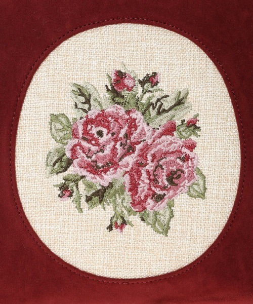 an another angelus（アンアナザーアンジェラス）の「カメオローズ刺繍スクエアがま口バッグ/fint フィント（ハンドバッグ・レディース・ボルドー/ブルーグリーン・FREE）」の18枚目の写真