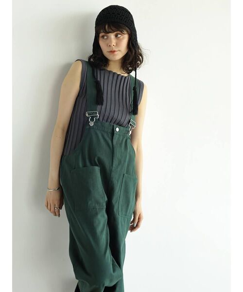 FIKA.(フィーカ)の「High waist overalls(サロペット/オーバーオール・レディース・グリーン系その他3/ブラウン・MEDIUM)」の15枚目の写真