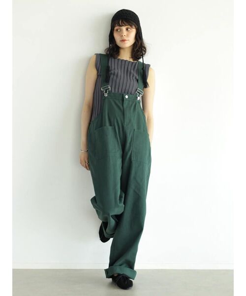 FIKA.(フィーカ)の「High waist overalls(サロペット/オーバーオール・レディース・グリーン系その他3/ブラウン・MEDIUM)」の17枚目の写真