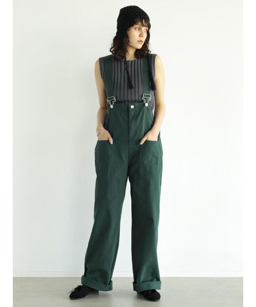 FIKA.(フィーカ)の「High waist overalls(サロペット/オーバーオール・レディース・グリーン系その他3/ブラウン・MEDIUM)」の20枚目の写真