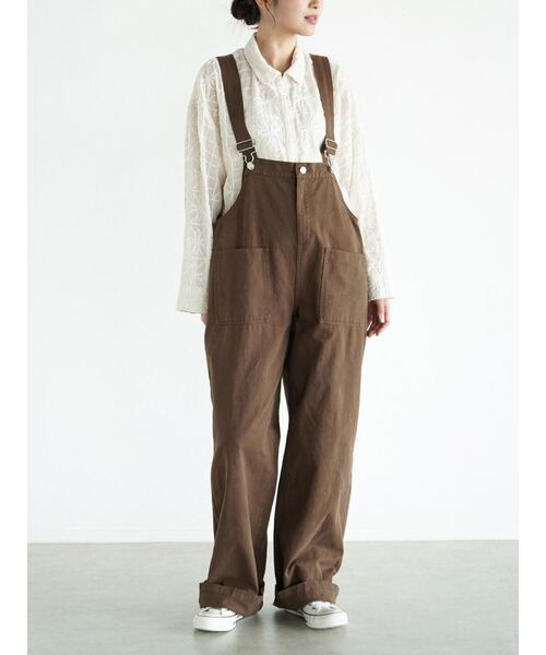 FIKA.(フィーカ)の「High waist overalls(サロペット/オーバーオール・レディース・グリーン系その他3/ブラウン・MEDIUM)」の9枚目の写真