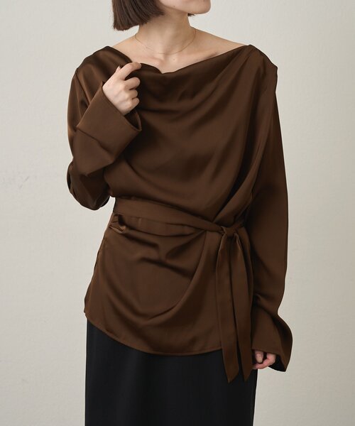 セール】ドレープブラウス（シャツ/ブラウス）｜Omekashi（オメカシ