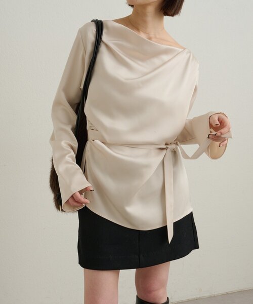 セール】ドレープブラウス（シャツ/ブラウス）｜Omekashi（オメカシ