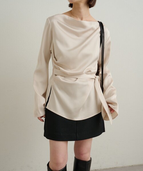 セール】ドレープブラウス（シャツ/ブラウス）｜Omekashi（オメカシ