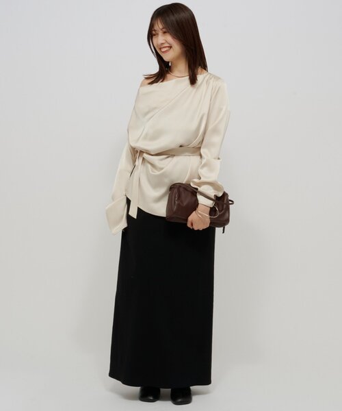 セール】ドレープブラウス（シャツ/ブラウス）｜Omekashi（オメカシ