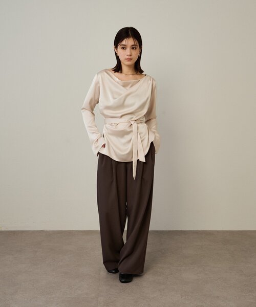 セール】ドレープブラウス（シャツ/ブラウス）｜Omekashi（オメカシ