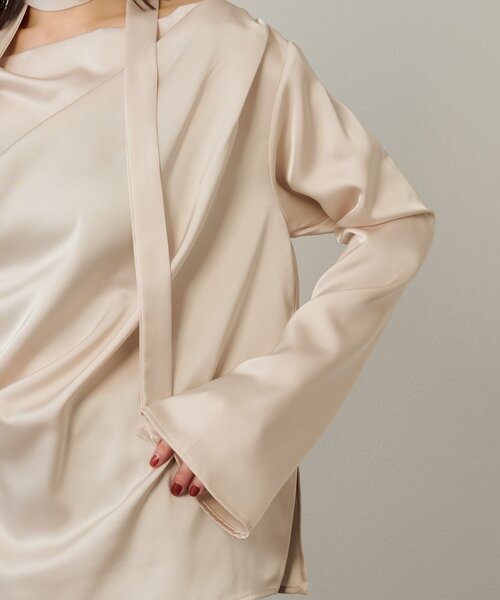 Omekashi（オメカシ）の「ドレープブラウス（シャツ/ブラウス・レディース・オフホワイト/ブラック/ブラウン・FREE）」の20枚目の写真