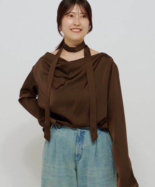 セール】ドレープブラウス（シャツ/ブラウス）｜Omekashi（オメカシ