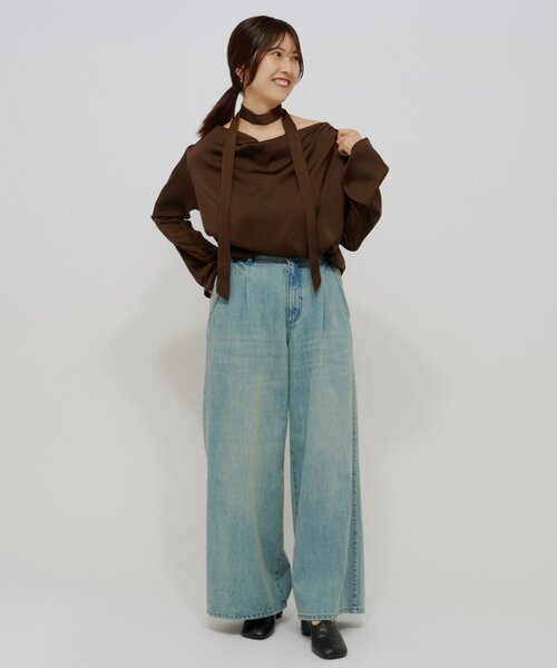 セール】ドレープブラウス（シャツ/ブラウス）｜Omekashi（オメカシ