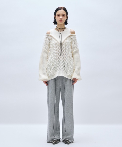 Glenn Martens ×  カットアウトケーブルニットセーター L H&M GLENN MARTENS コラボカットアウトケーブルニットセーター S