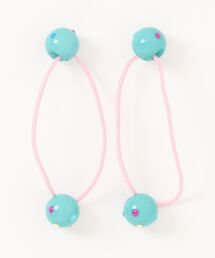 bibmilk（ビブミルク）の「BIBMILK DOT BALL PONY - 2PCS（ヘアゴム）」