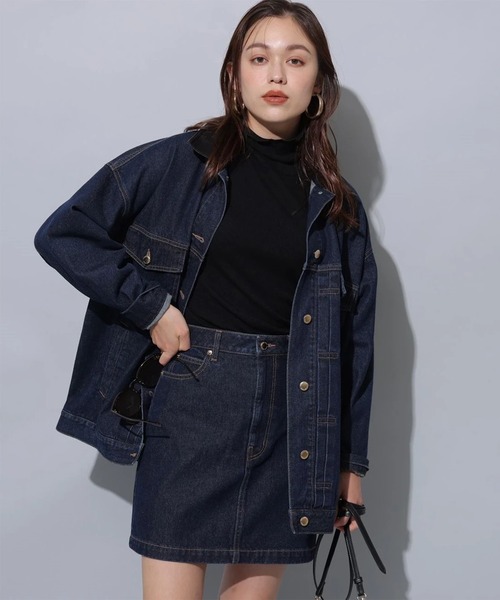 Arpege story(アルページュストーリー)の「BIG Gジャン(その他アウター・レディース・ブルー/ネイビー・2/1)」の3枚目の写真