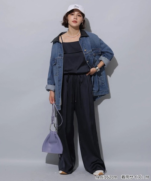 Arpege story BIG Gジャ　新品　Mサイズ スタッフコーディネート】パール付きBIG Gジャン｜reina｜Arpege story