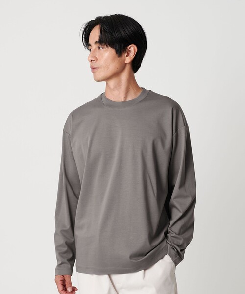 プラチナ ポンチ クルーネック カットソー 抗菌防臭（Tシャツ