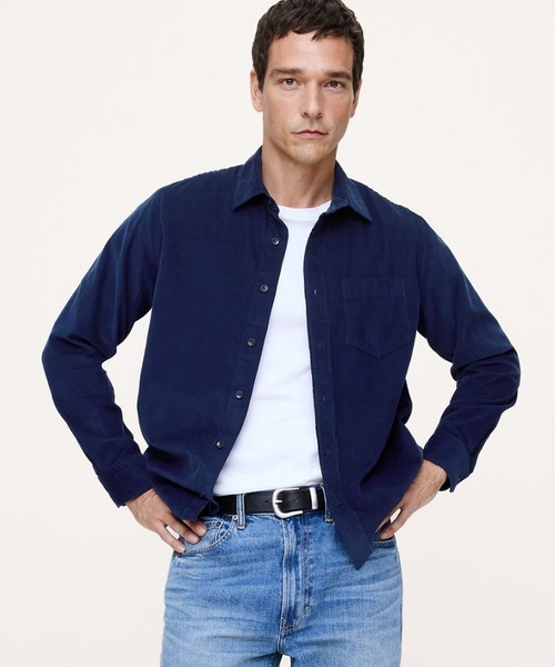 Banana Republic(バナナリパブリック)の「◆スタンダードフィット コーデュロイ シャツ(シャツ/ブラウス・メンズ・イエロー/ベージュ/アイボリー/ブルー・XL/M/S/L)」の3枚目の写真