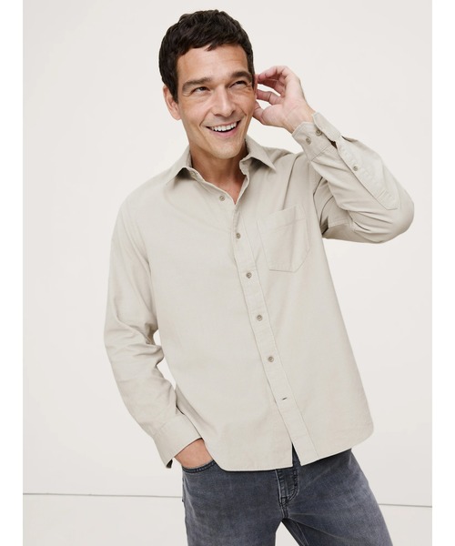 Banana Republic(バナナリパブリック)の「◆スタンダードフィット コーデュロイ シャツ(シャツ/ブラウス・メンズ・イエロー/ベージュ/アイボリー/ブルー・XL/M/S/L)」の1枚目の写真