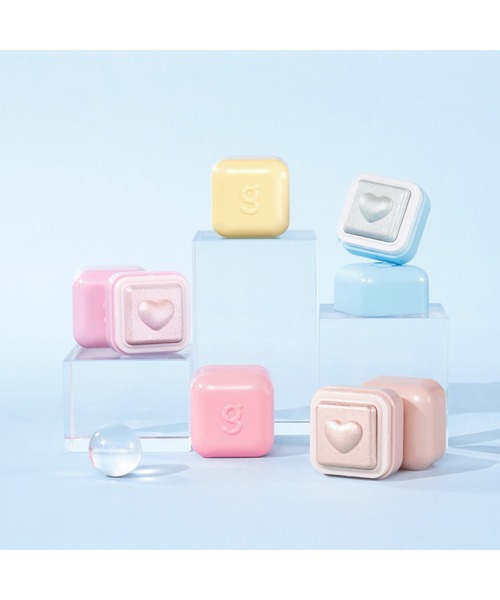 colorgram（カラーグラム）の「ミルクブリンハートライター（ハイライト/シェーディング・レディース・08 オールライトピンク/02 ピンクハート/01 ピーチハート/06 バブルスブルー/07 バターカップアイボリー・FREE）」の19枚目の写真