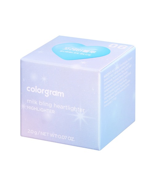 colorgram（カラーグラム）の「ミルクブリンハートライター（ハイライト/シェーディング・レディース・08 オールライトピンク/02 ピンクハート/01 ピーチハート/06 バブルスブルー/07 バターカップアイボリー・FREE）」の22枚目の写真