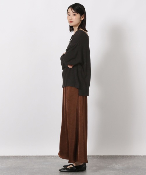 LAKOLE（ラコレ）の「テープヤーンニットプルオーバー / 595663（ニット/セーター・レディース・イエロー/ブラック/サンドグレー/ネイビー・FREE）」の14枚目の写真