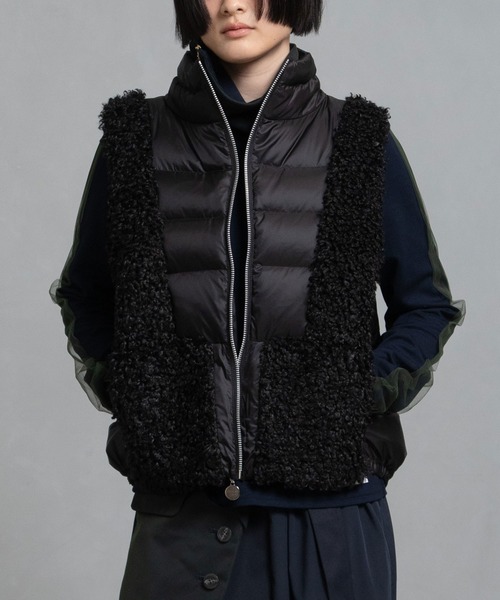 MARECHAL TERRE（マルシャルテル）の「ボアベスト（その他アウター・レディース・ブラック/ブラウン/カーキ/サンドベージュ・MEDIUM）」の2枚目の写真