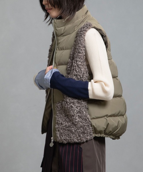 MARECHAL TERRE（マルシャルテル）の「ボアベスト（その他アウター・レディース・ブラック/ブラウン/カーキ/サンドベージュ・MEDIUM）」の5枚目の写真