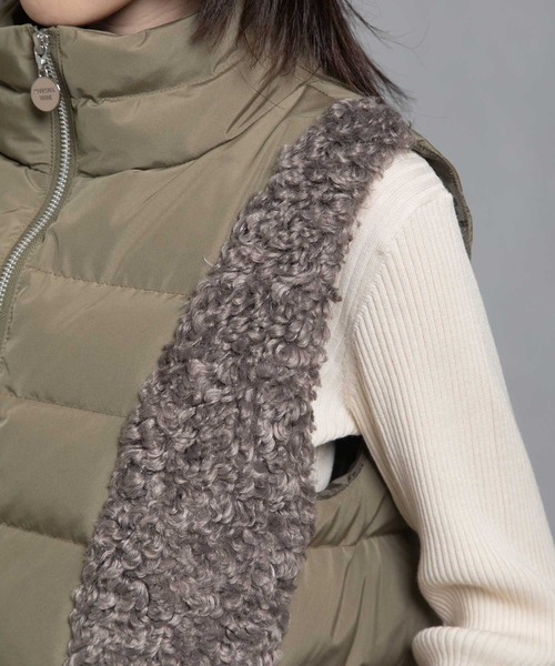 MARECHAL TERRE（マルシャルテル）の「ボアベスト（その他アウター・レディース・ブラック/ブラウン/カーキ/サンドベージュ・MEDIUM）」の12枚目の写真