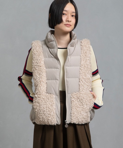 MARECHAL TERRE（マルシャルテル）の「ボアベスト（その他アウター・レディース・ブラック/ブラウン/カーキ/サンドベージュ・MEDIUM）」の20枚目の写真