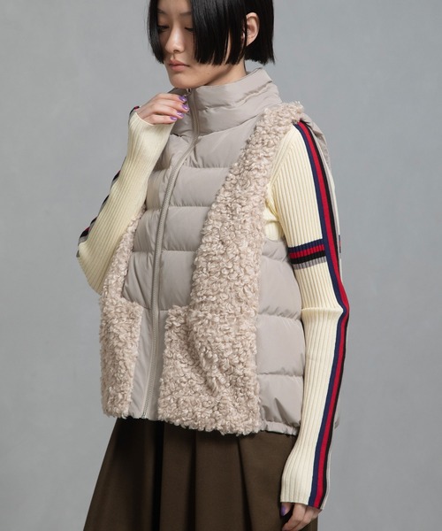 MARECHAL TERRE（マルシャルテル）の「ボアベスト（その他アウター・レディース・ブラック/ブラウン/カーキ/サンドベージュ・MEDIUM）」の21枚目の写真