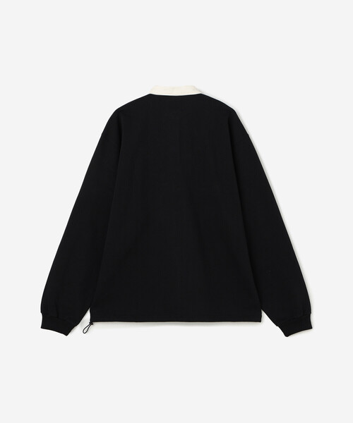 【新品未使用】Macron 2024年 ラグビー バーバリアンズ　長袖ポロ　L 新品未使用】Macron 2024年 ラグビー バーバリアンズ 長袖ポロ L