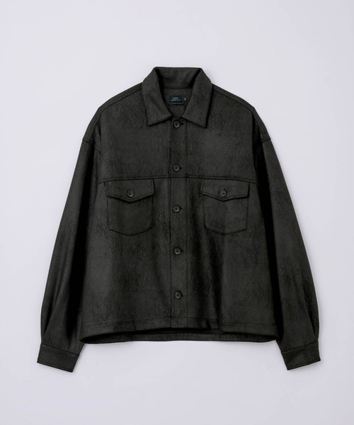 SLICK/スリック】Synthetic Leather Trucker Jacket/シンセティック