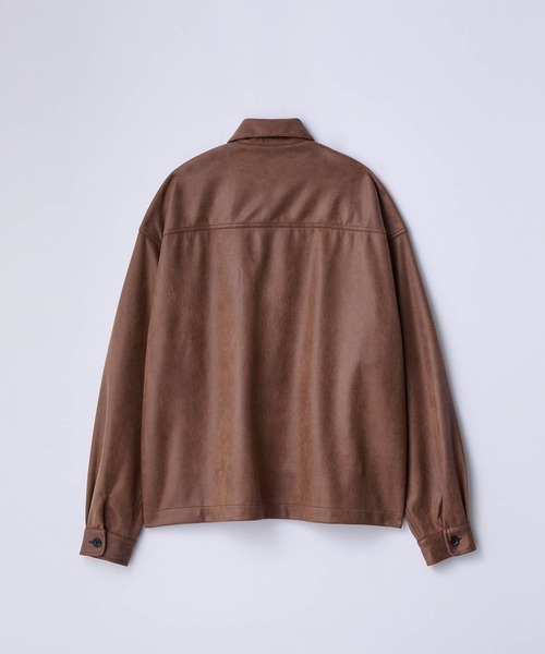 SLICK（スリック）の「【SLICK/スリック】Synthetic Leather Trucker Jacket/シンセティックレザートラッカージャケット（その他アウター・メンズ・ブラック/ブラウン・1/2/3）」の6枚目の写真