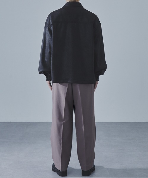 SLICK（スリック）の「【SLICK/スリック】Synthetic Leather Trucker Jacket/シンセティックレザートラッカージャケット（その他アウター・メンズ・ブラック/ブラウン・1/2/3）」の10枚目の写真