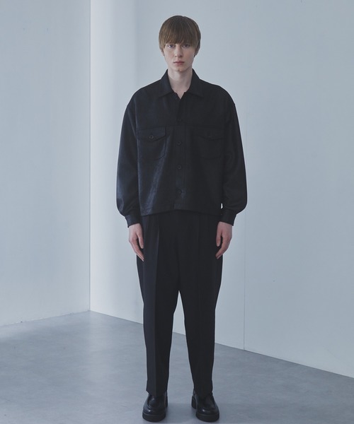 SLICK（スリック）の「【SLICK/スリック】Synthetic Leather Trucker Jacket/シンセティックレザートラッカージャケット（その他アウター・メンズ・ブラック/ブラウン・1/2/3）」の17枚目の写真