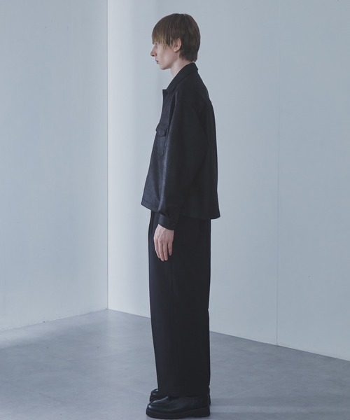 SLICK（スリック）の「【SLICK/スリック】Synthetic Leather Trucker Jacket/シンセティックレザートラッカージャケット（その他アウター・メンズ・ブラック/ブラウン・1/2/3）」の18枚目の写真