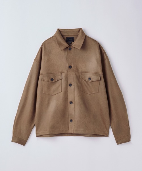 SLICK（スリック）の「【SLICK/スリック】Synthetic Leather Trucker Jacket/シンセティックレザートラッカージャケット / ショート丈（その他アウター・メンズ・ブラック/ブラウン/ベージュ・1/2/3）」の13枚目の写真