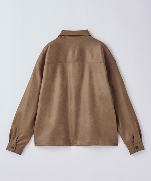 SLICK（スリック）の「【SLICK/スリック】Synthetic Leather Trucker Jacket/シンセティックレザートラッカージャケット / ショート丈（その他アウター・メンズ・ブラック/ブラウン/ベージュ・1/2/3）」の12枚目の写真