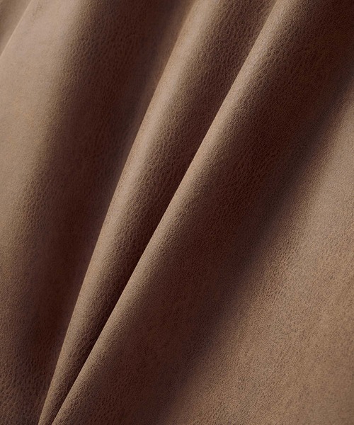 SLICK（スリック）の「【SLICK/スリック】Synthetic Leather Trucker Jacket/シンセティックレザートラッカージャケット / ショート丈（その他アウター・メンズ・ブラック/ブラウン/ベージュ・1/2/3）」の8枚目の写真