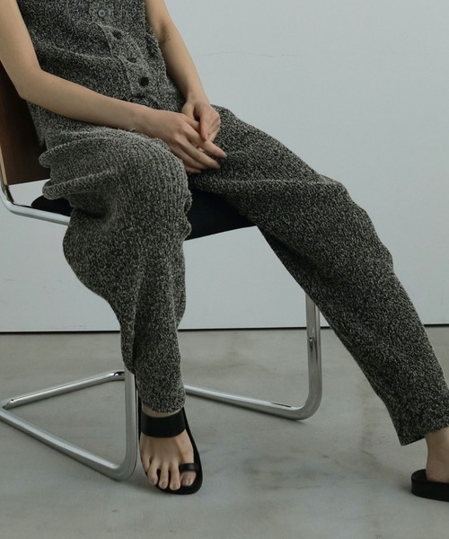 anuke(アンヌーク)の「Curlyarn Knit Pants(その他パンツ・レディース・マルチ/オートミール・38inch/36inch)」の2枚目の写真
