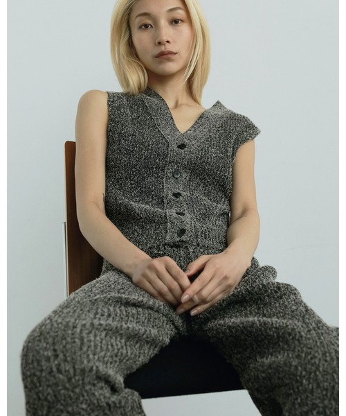 anuke(アンヌーク)の「Curlyarn Knit Pants(その他パンツ・レディース・マルチ/オートミール・38inch/36inch)」の5枚目の写真